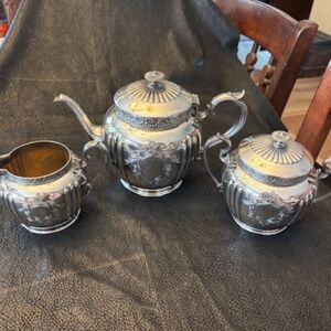 Kingsbury Solver Co. Vintage Tea set- Beautiful - see description